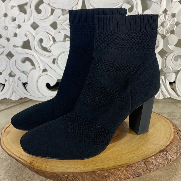 zara stretch high heel ankle boots